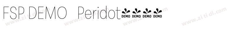 FSP DEMO   Peridot字体转换